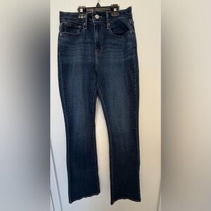 Women’s 29x34 Levi's Classic Indigo Boot Cut Jeans With Flare Stretchy Stylish